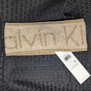 Heathered Almond Calvin Klein Knit Earband.